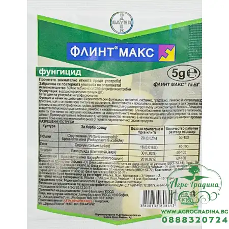 Флинт Макс 75 ВГ – Широкоспектърен фунгицид с двойно действие