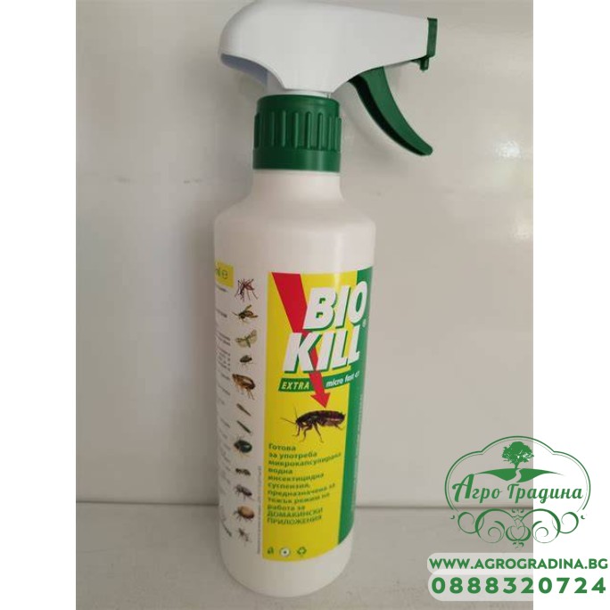 БИО КИЛ ЕКСТРА / BIO KILL® EXTRA MICRO FAST GT – Инсектицид-акарицид спрей - 500 мл