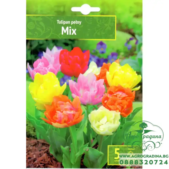 Лале Микс Пелини Tulipa Mix Pelny - 5 бр луковици Лале Микс Пелини Tulipa Mix Pelny - 5 бр луковици