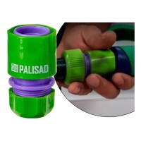 Съединител за маркуч 3/4, аквастоп, пластмасов