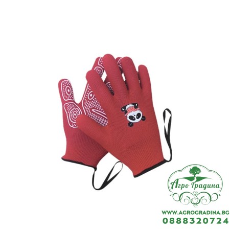 Детски градински ръкавици с PVC точки и връзки за закачане