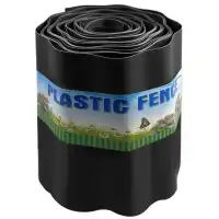 Градинска бордюрна вълнообразна лента – черна - 9 м x 20 см