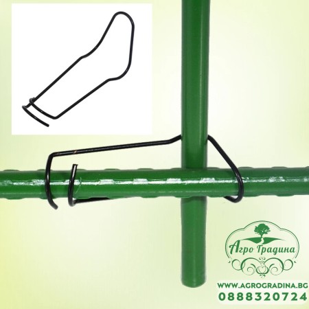 Метални скоби за закрепване на колчета Ø11 мм – 10 броя