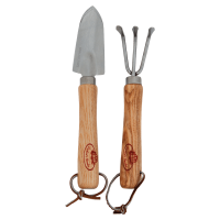 Комплект градински инструменти от неръждаема стомана Esschert Design - 2 части (лопатка и гребло)