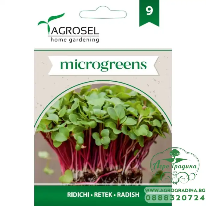 Семена за Микро Репички (Raphanus sativus) - 5 гр Семена за Микро Репички (Raphanus sativus) - 5 гр