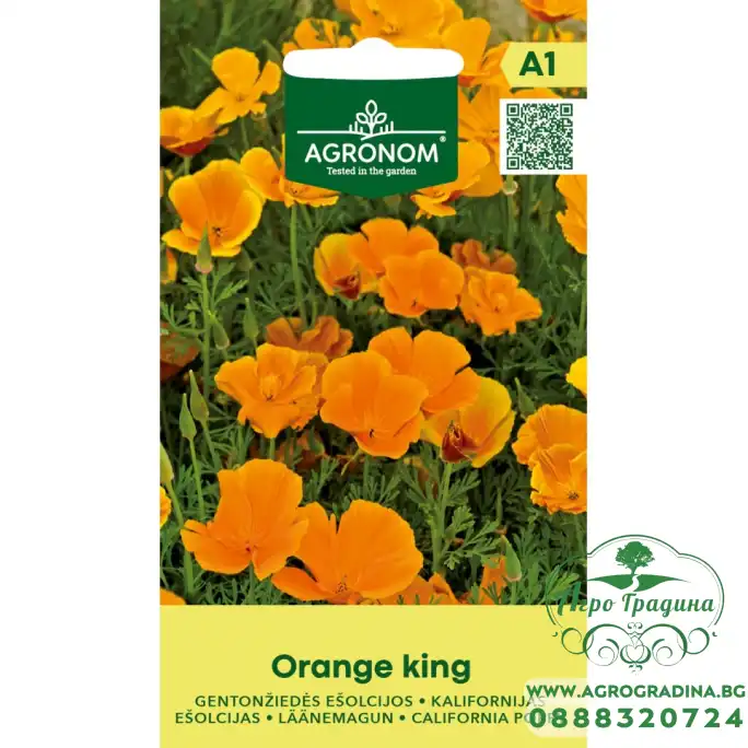 Ешолция (Калифорнийски мак) Eschscholzia Orange King