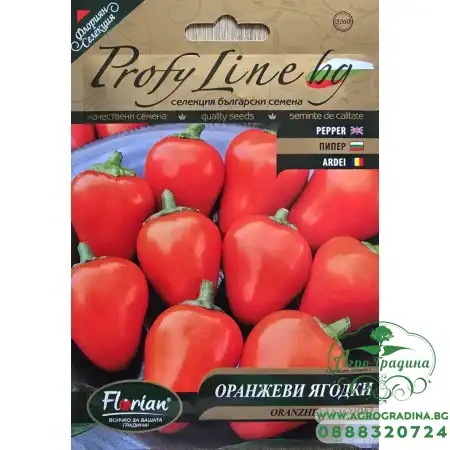 Лют пипер Оранжеви ягодки - нов български сорт