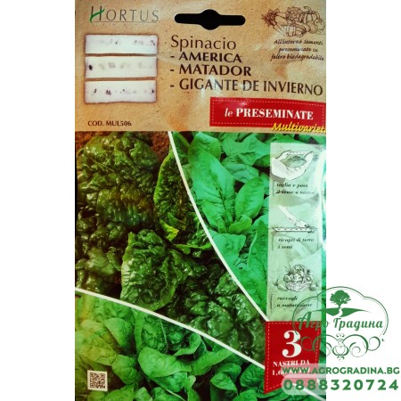 Семена на Лента Спанак Микс (три вида) / Spinacio Multivarieta
