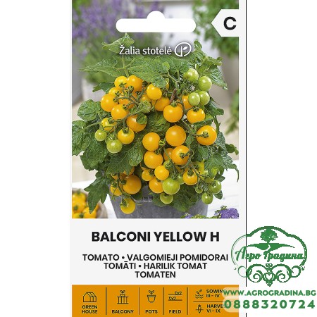 Домат Балконски Жълти (джудже) F1 Balconi Yellow