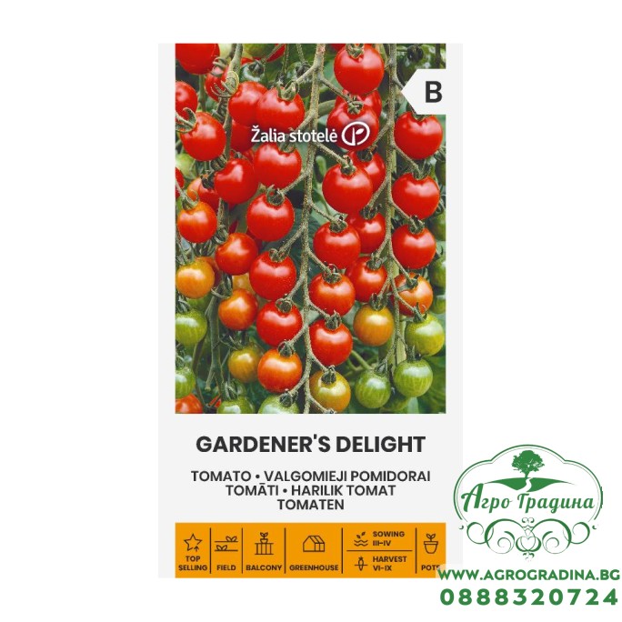 Чери Домати Гарденер Делайт Gardeners Delight