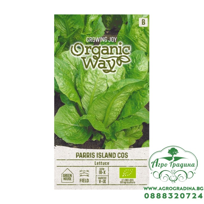 Органик Салата Парис остров Кос / Parris Island Cos