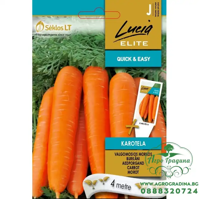 Семена на лента за Морков Каротела