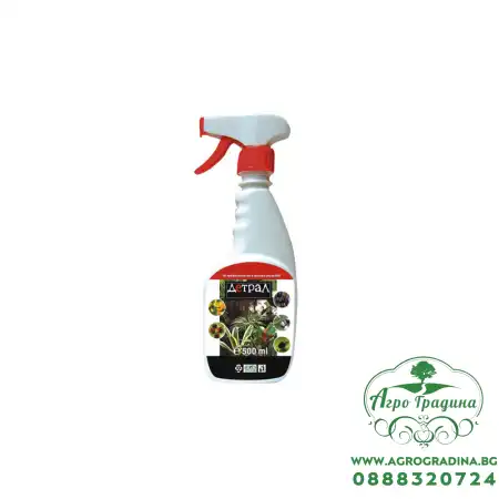 Детрал спрей за цветя и стайни растения – против въшки, акари и паяци (500 мл)