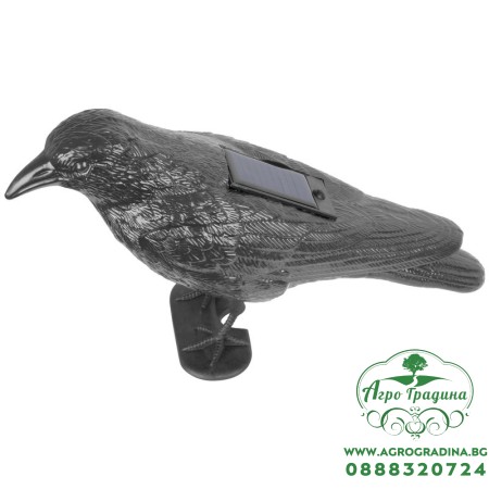 Соларен стоящ гарван за отблъскване на птици 