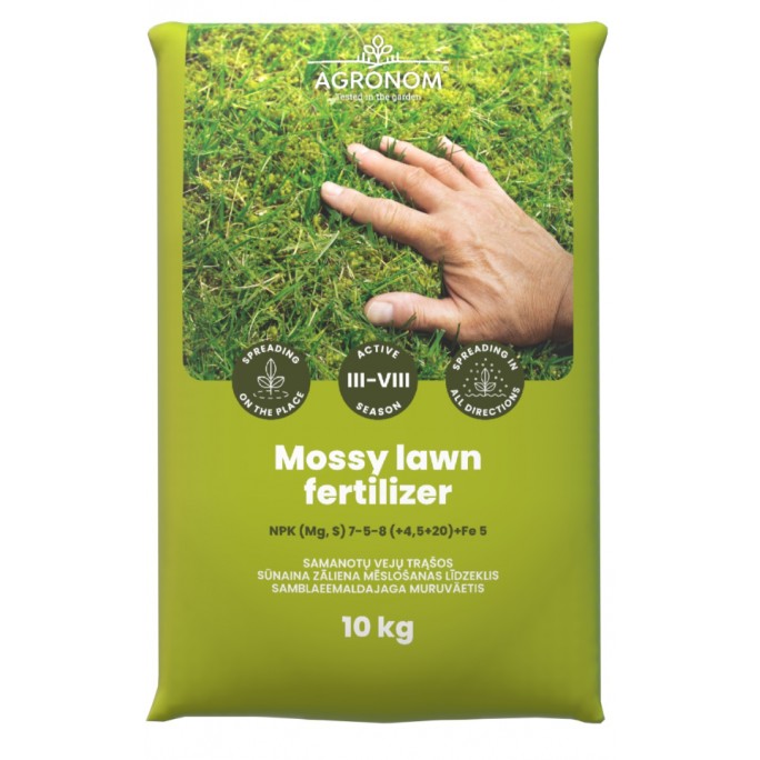 Тор за премахване на мъх в тревните площи / Mossy Lawn Fertilizer