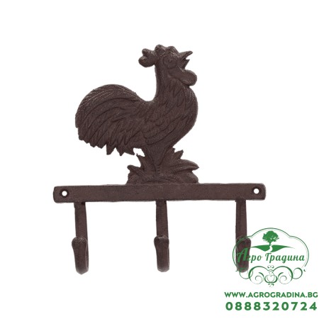 Чугунена закачалка за стена Петел