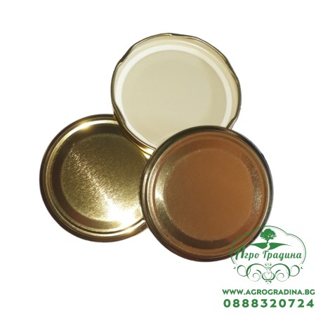 Капачки за буркани с винт ф 82 мм - златни