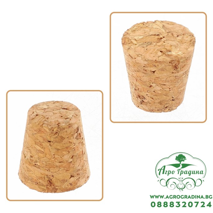 Коркова тапа за дамаджана Ferrari (за 10/15/20/25/34 л.) Ø 45-40 мм