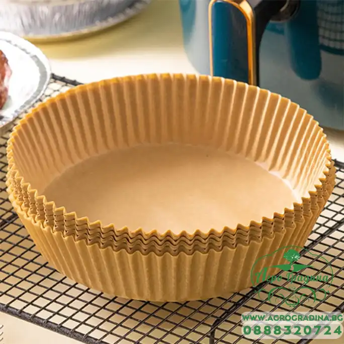 Незалепващи кръгли хартиени тави за Еър Фрайър Air Fryer ф16