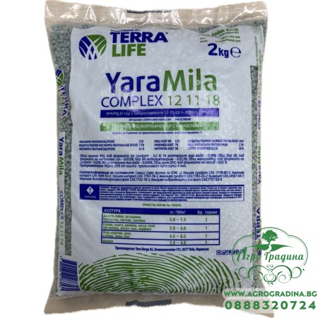 Комплексен тор YaraMila Complex 12-11-18 + Mg + S + микроелементи