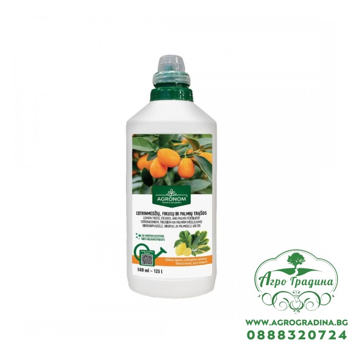 Течна тор за Цитруси, Фикуси и Палми NPK (5-3-7) - 500 мл