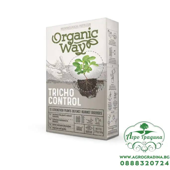 Триходерма (Tricho control) - Микробиологичен продукт за повишаване устойчивостта от вредните организми 180 гр Триходерма (Tricho control) - Микробиологичен продукт за повишаване устойчивостта от вредните организми 180 гр