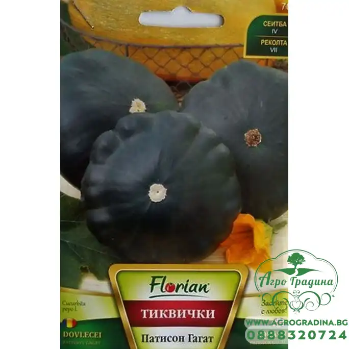 Тиквички Патисон Гагат (Тъмно зелени)