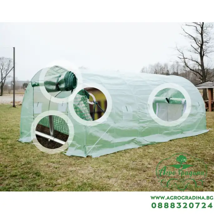 Оранжерия Тунелна комплект 6*3*2 м Оранжерия Тунелна комплект 6*3*2 м