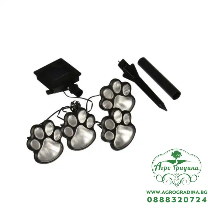LED соларно тяло за земя Лапички PAW - студена светлина - 4бр. комплект LED соларно тяло за земя Лапички PAW - студена светлина - 4бр. комплект
