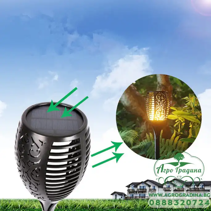 LED соларен фенер за градина KEIS 0.7W IP65 3000K LED соларен фенер за градина KEIS 0.7W IP65 3000K