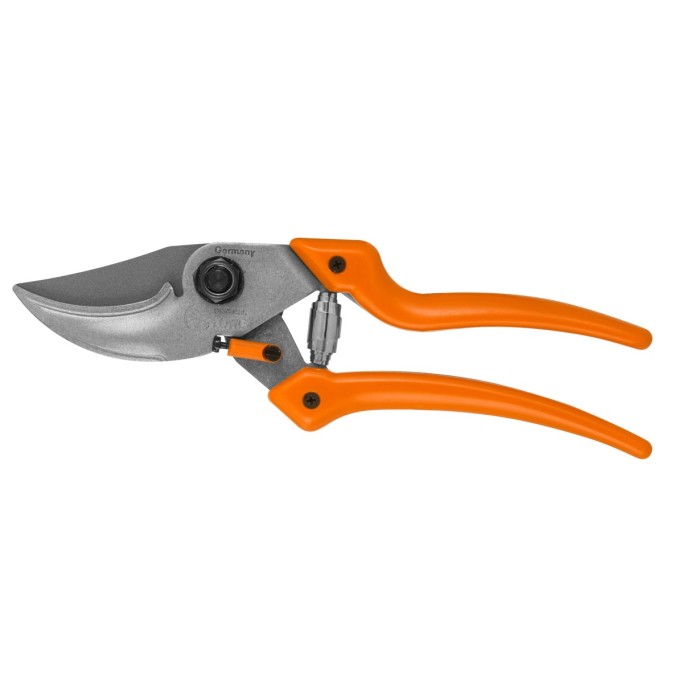 Лозарска ножица с външно прилежащ нож (тип байпас) с извита ръкохватка LOWE 9