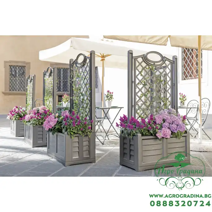 Градински сандък с пергола Espalier Separe