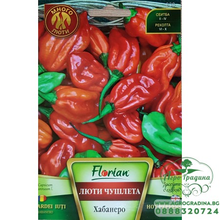 Много люти чушлета - хабанеро ред (червени)