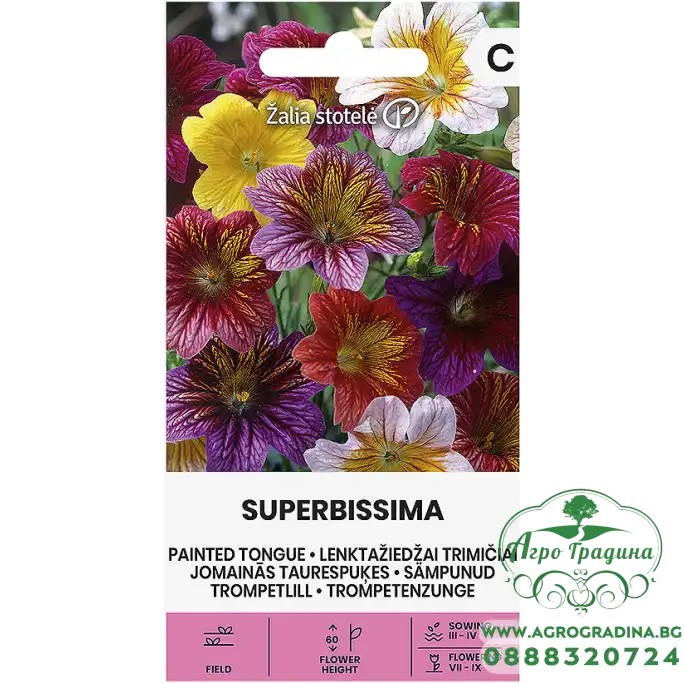 Салпиглосис Микс Superbissima Salpiglossis sinuata Ruiz et Pav.