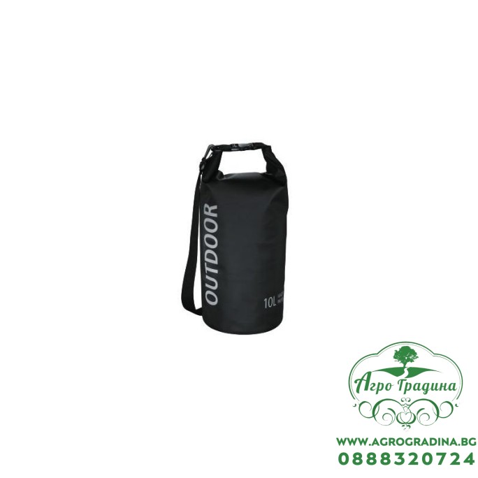 Водоустойчива чанта, 10 л черна