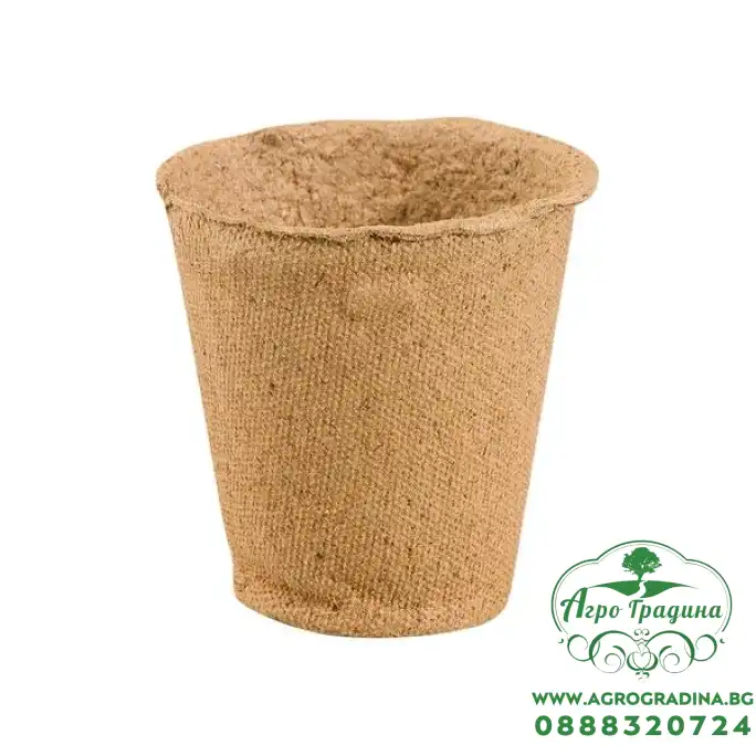 Саксия торфена 100x100 мм, кръгла Саксия торфена 100x100 мм, кръгла