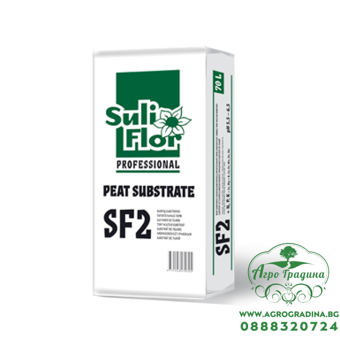 Универсален Торфен субстрат 225л SULIFLOR SF 2