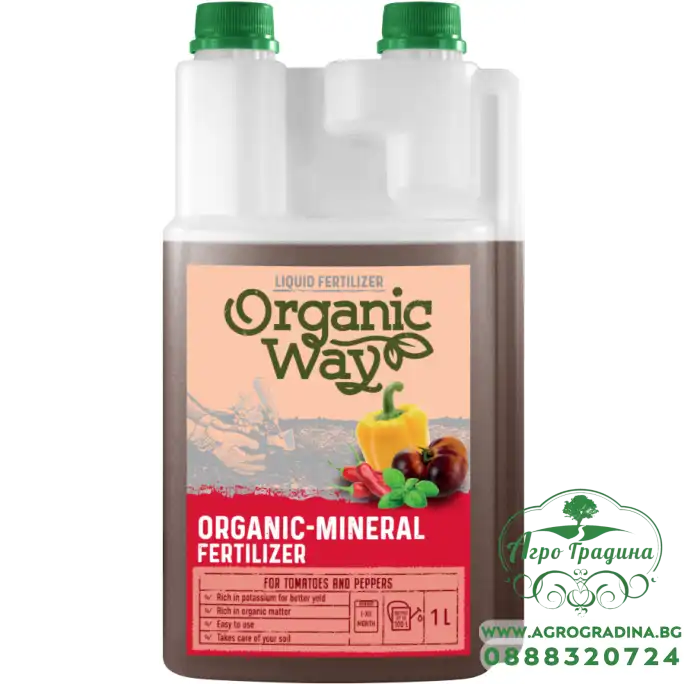 Органично-минерален тор за домати и пипер / Organic-mineral fertilizer for tomatoes and peppers - 1 л