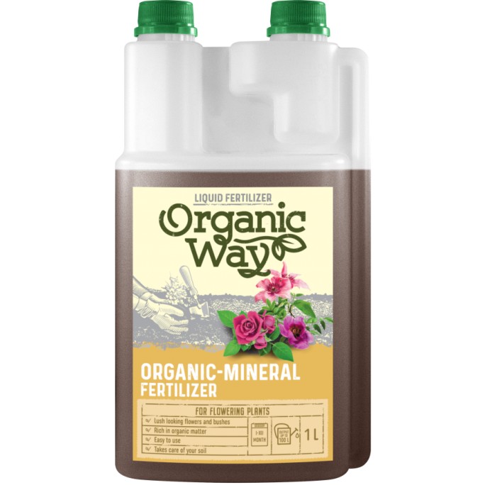 Органично-минерални торове за цветя и цъфтящи храсти 1 л