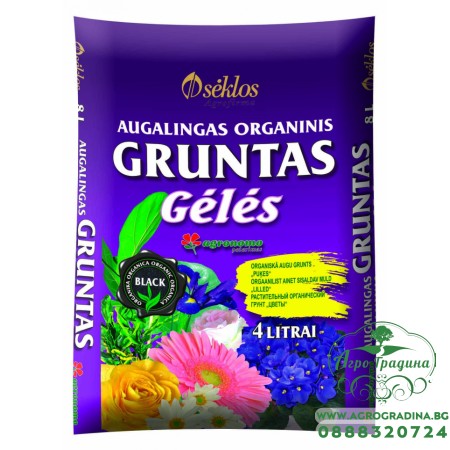 Почвен субстрат за цветя 4 л