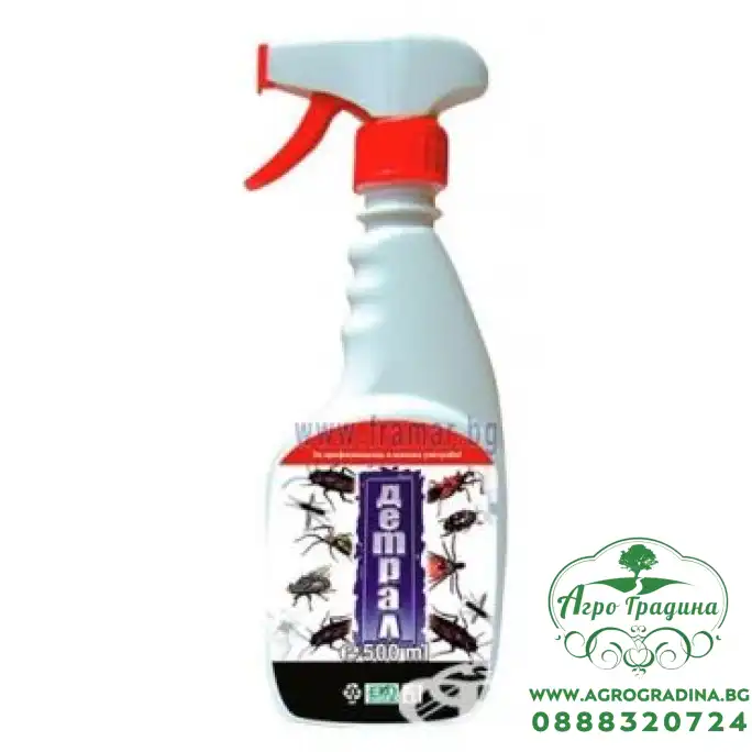 Детрал - спрей за борба с летящи и пълзящи насекоми - 500 мл