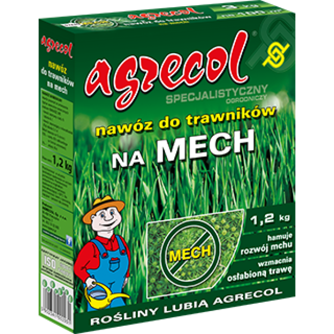 Agrecol - Тор за тревни площи против мъх - 1,2 кг.