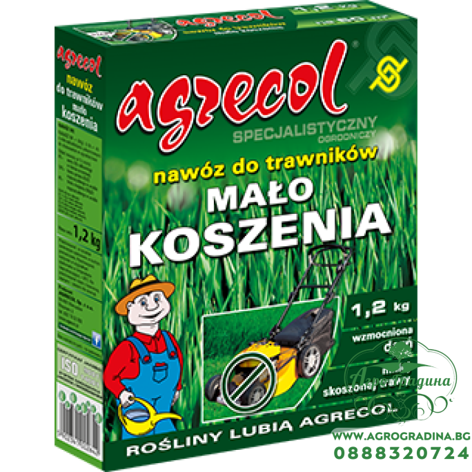 Agrecol - Тор за тревни площи супер компонентен - 1,2 кг.