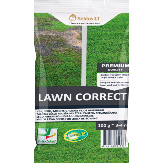 Тревна смес за запълване на петна + тор / Lawn Correct