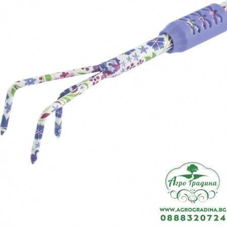 Разрохвател 3-зъба с удължена гумирана дръжка