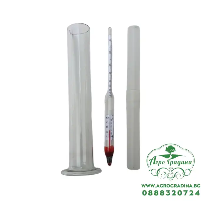 Спиртомер с температурна корекция + цилиндър