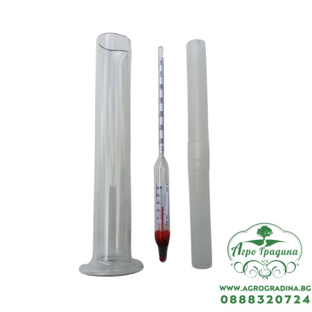 Захаромер с температурна корекция + цилиндър