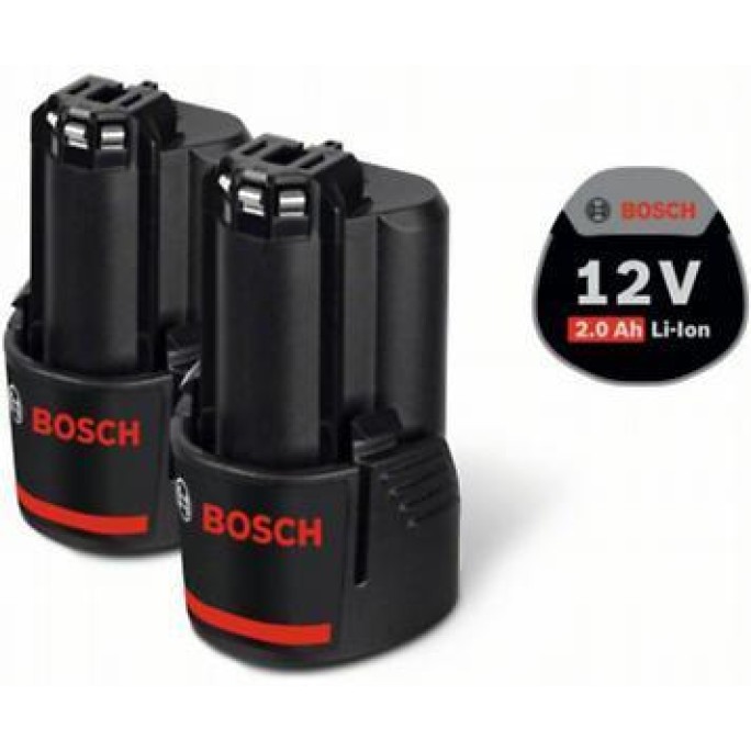 Литиево-йонна батерия Bosch 2 x GBA 12V 2.0Ah (1600Z00040)