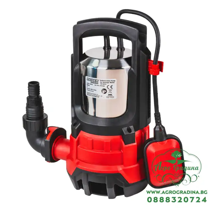Помпа водна потопяема 900W 1" 250L/min 8,5m INOX RD-WP61 Помпа водна потопяема 900W 1" 250L/min 8,5m INOX RD-WP61