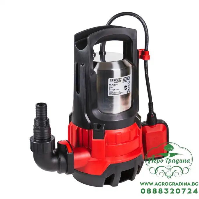 Помпа водна потопяема 1100W 1" 333L/min 9m INOX RD-WP62 Помпа водна потопяема 1100W 1" 333L/min 9m INOX RD-WP62